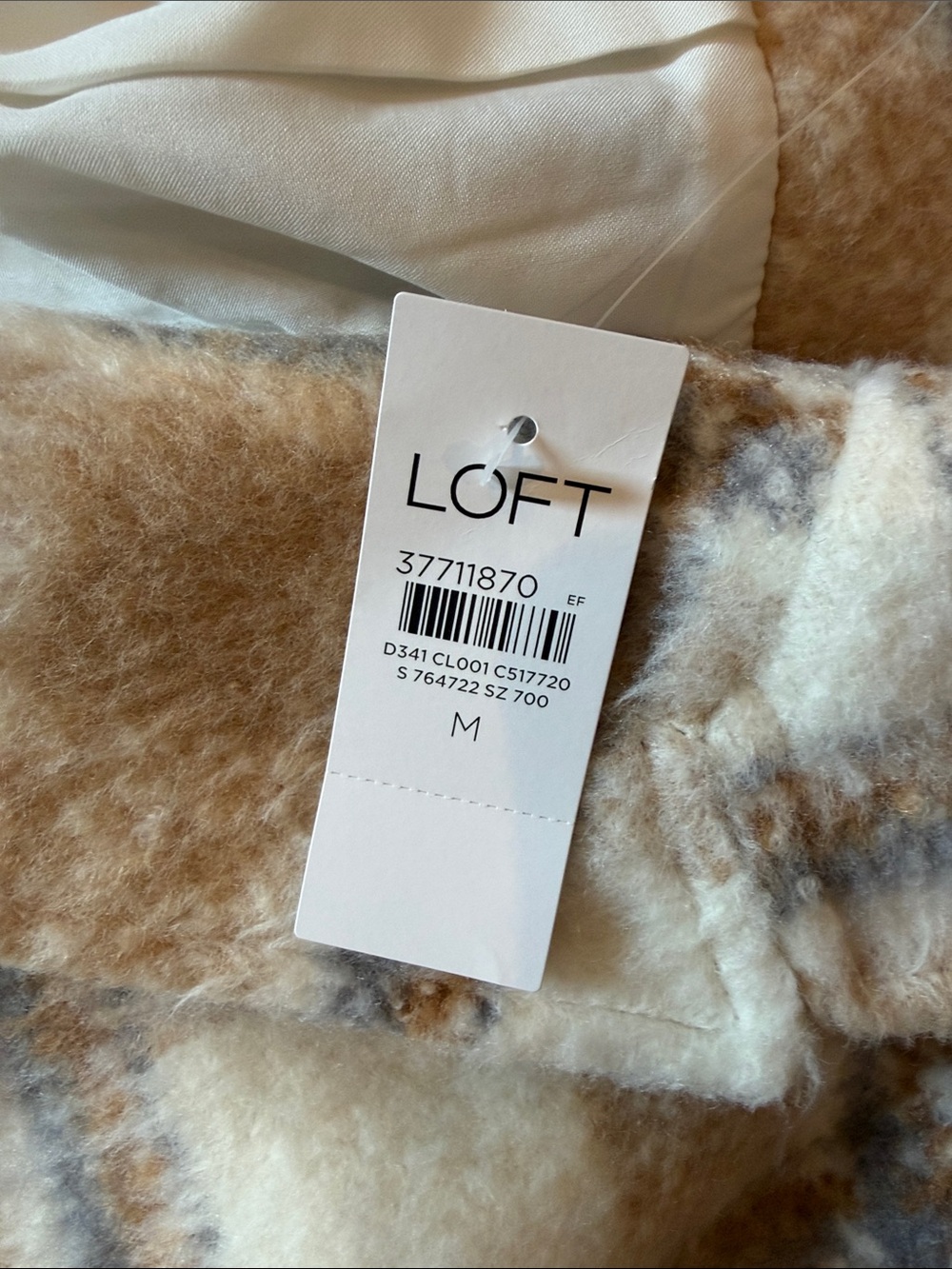 LOFT Plaid Longline Peacoat - Picture 5 of 5